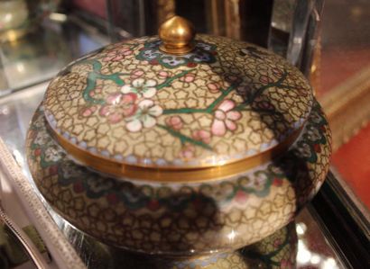 Boite en émaux cloisonnés