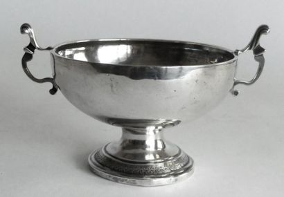 COUPE DE MARIAGE en argent, les prises latérales...