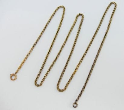 CHAINE en or jaune, maille jaseron double....