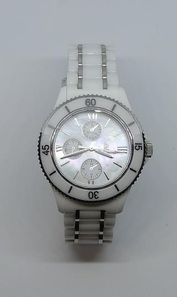 Pierre LANNIER. MONTRE BRACELET de dame céramique...
