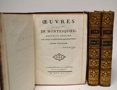 MONTESQUIEU (Charles Secondat baron de)....