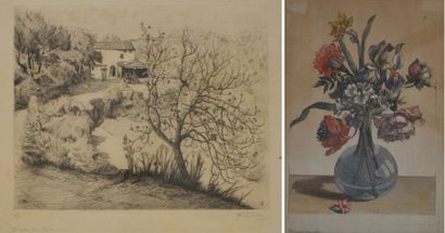 Pierre FRAILONG (1886-1961/62) Mas en Provence....