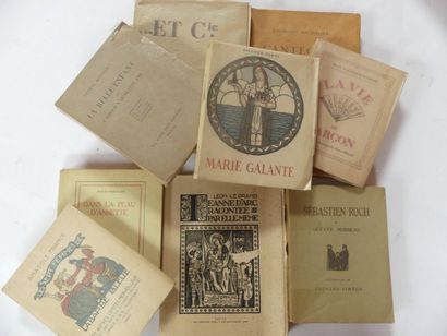 [LITTERATURE]. Réunion de 9 ouvrages de luxe...