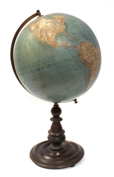 GLOBE terrestre SCHOTTE de Berlin en carton...