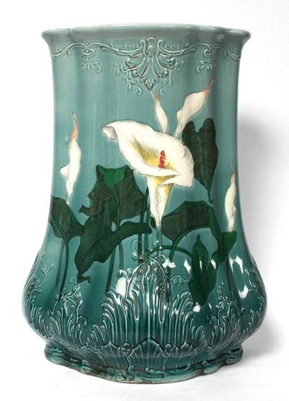 VILLEROY & BOCH. PORTE-PARAPLUIE en barbotine,...