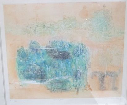 Soichi HASEGAWA, Lever du jour, Epreuve d'artiste...
