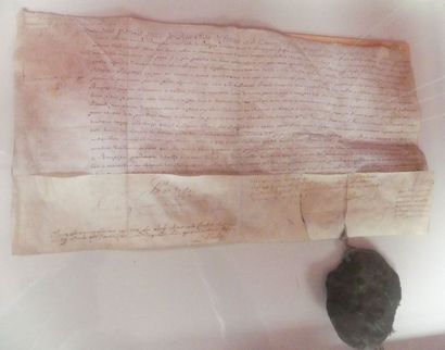 Edit du roi encadré daté 1792 avec un important...