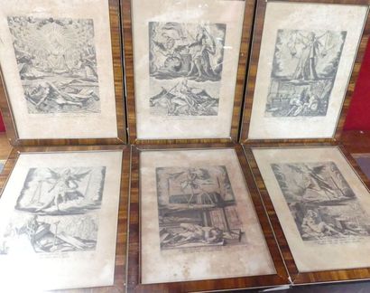 Suite de six gravures : 