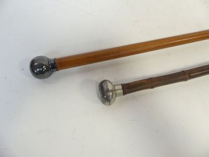 Une CANNE casse-tête bambou et une CANNE...