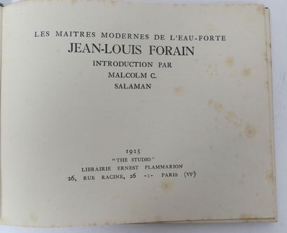J.L FORAIN, Modern masters of etching, Format...