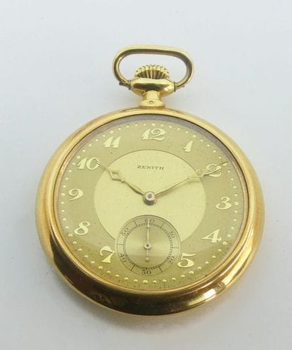 ZENITH. MONTRE de GOUSSET en or jaune , le...