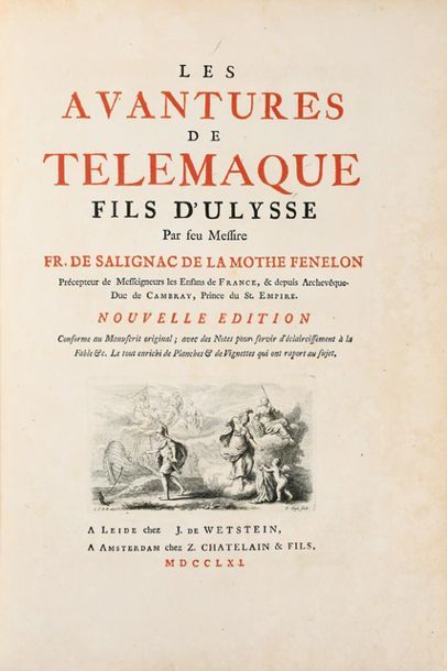 FENELON. LES AVENTURES DE TELEMAQUE, fils...