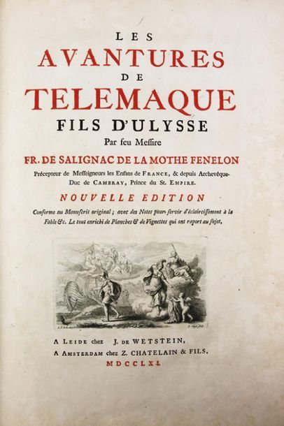 FENELON. LES AVENTURES DE TELEMAQUE, fils...