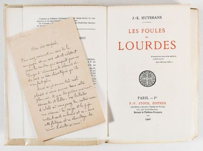 HUYSMANS (Joris-Karl). LES FOULES DE LOURDES....