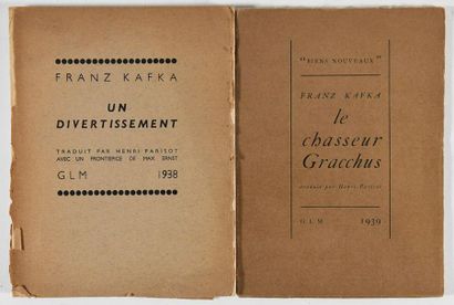 KAFKA (Franz). UN DIVERTISSEMENT. Traduit...