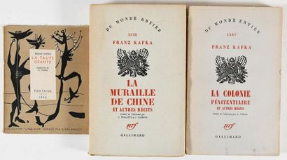 KAFKA (Franz). LA MURAILLE DE CHINE et autres...