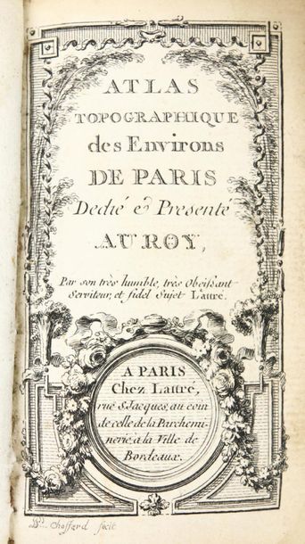 LATTRÉ (Jean). ATLAS TOPOGRAPHIQUE DES ENVIRONS...
