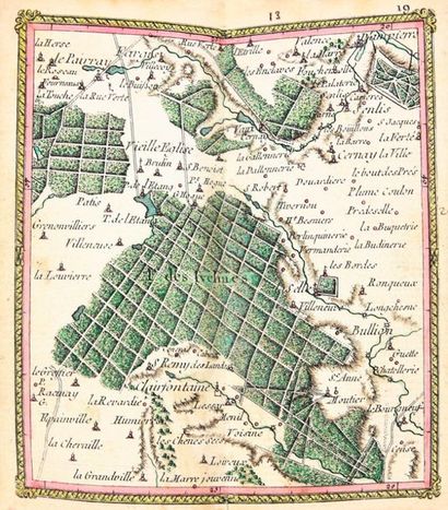 LATTRÉ (Jean). ATLAS TOPOGRAPHIQUE DES ENVIRONS...