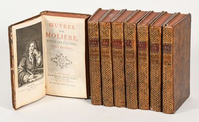 MOLIERE. OEUVRES. Paris, David, 1760. 8 vol....