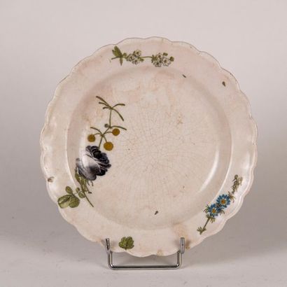 MONTPELLIER. Earthenware plate decorated...