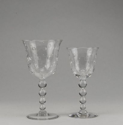 SAINT-LOUIS. Crystal Bubble set including...