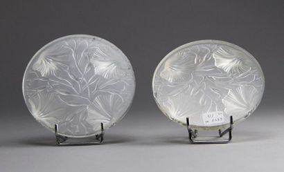 VERLYS, France. Two satin-finished, moulded...