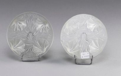VERLYS, France. Two satin-finished, moulded...