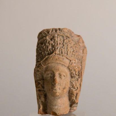Terracotta head. Probably ancient Phoenician...