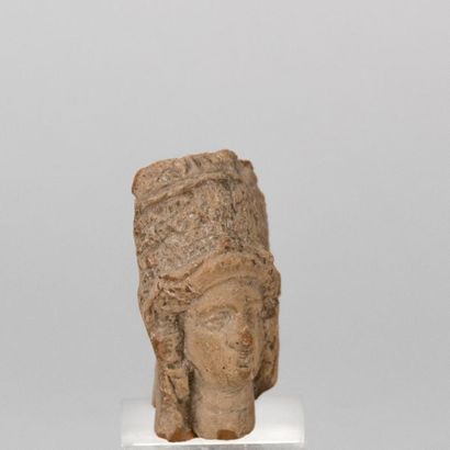 Terracotta head. Probably ancient Phoenician...