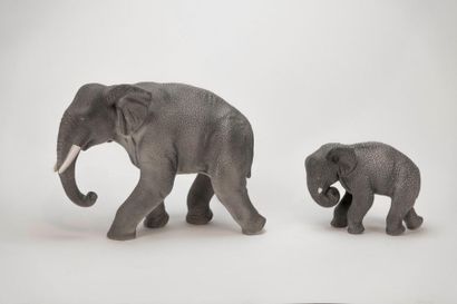 SEVRES and VINSARE attributed to. Elephants....