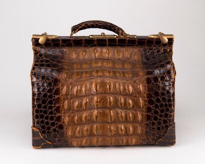 Travel case, inside silver toiletries trim...