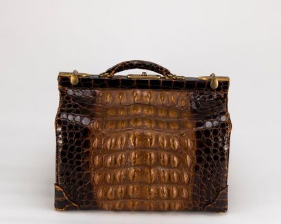 Travel case, inside silver toiletries trim...