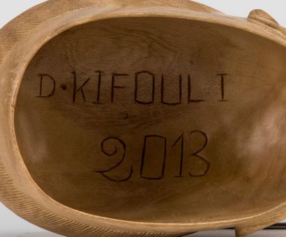 Kifouli DOSSOU (born in 1978). Cemented mask...