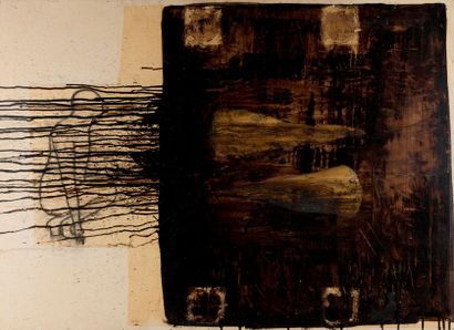 Anne BREROT (1962). Untitled. Mixed technique...