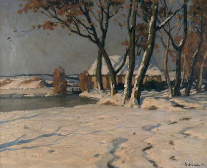 Paul André Jean ESCHBACH (1881-1961). Winter...