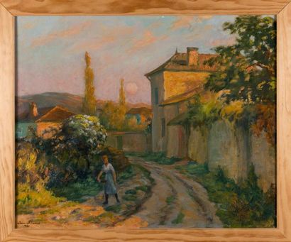 Jean Louis PLUMET (1871-1939). Lively road...