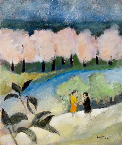 Pierre VAUTHEY (1937). Conversation on the...