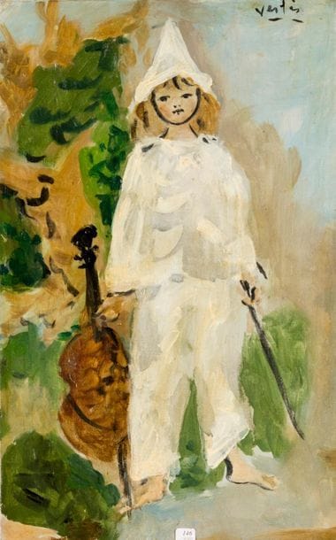 Marcel VERTES (1895-1961). Little Harlequin...