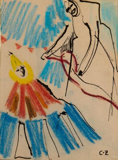 Corinne ZEITOUN (XX-XXI). The two clowns....