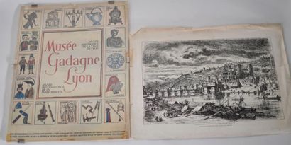 Affiche ancienne du Musée Gadagne à Lyon....