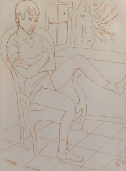 Jean COUTY (1907-1991). Charles Olivier,...