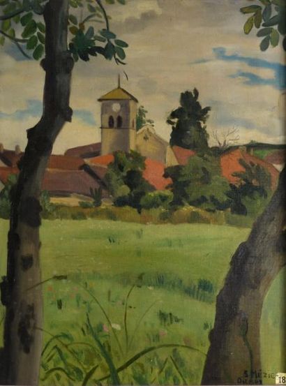Suzette MÉZIE (née en 1928). Le village de...