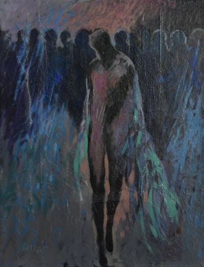 Winfried VEIT (1945). Homme seul, la foule....