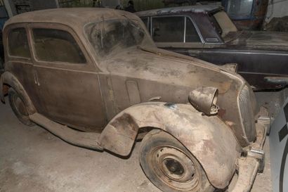 Simca 5, a set of three vehicles, one of...