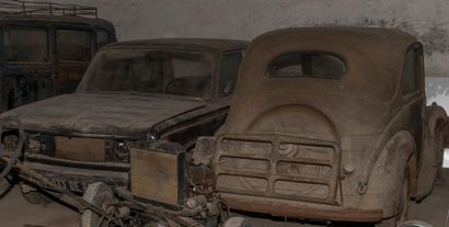 Fiat 600 wreckage is highly corroded. For...