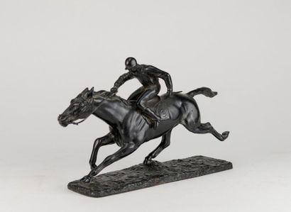 Irénée ROCHARD (1906-1984). The jockey. Bronze...