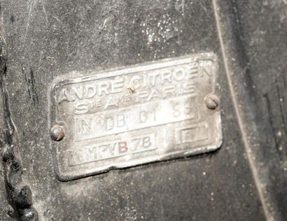 Citroën Traction 7S of August 16, 1934 (according...