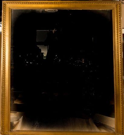 Mirror for mantels or woodwork, wooden sticks...