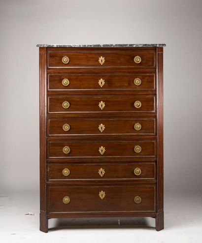 Mahogany and mahogany veneer weekly bookcase,...