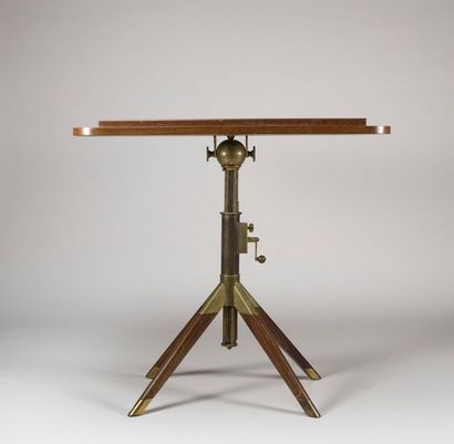Architect's table in mahogany and mahogany...